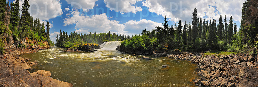 Pisew Falls, Manitoba panoramic