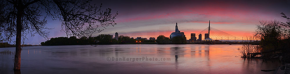 St Boniface bridge and the Canadian Museum for Human Rights