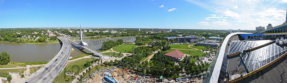 St.Boniface & The Forks from the Canadian Museum for Human Rights